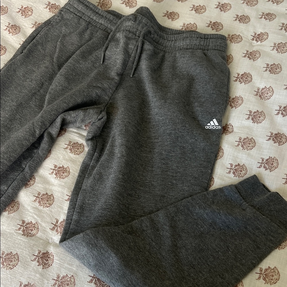 Women’s Adidas Dark Heather Gray Joggers - M